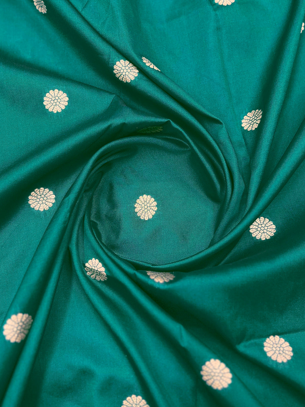 Teal Green & Rani Pink Designer Saree