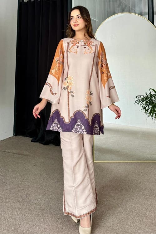 Rayon Printed Co Ord Set with Kurta and Pant