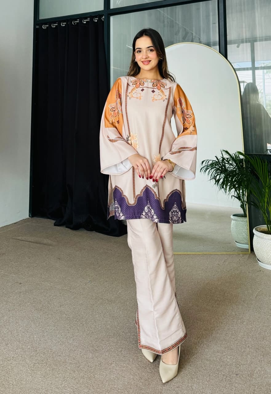 Rayon Printed Co Ord Set with Kurta and Pant