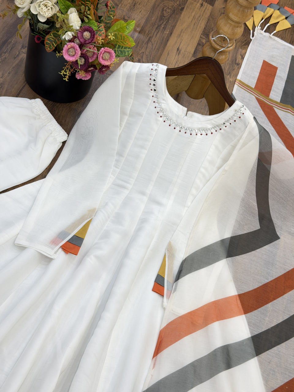 Trending Mal Cotton Embroidered Anarkali Dress