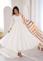 Trending Mal Cotton Embroidered Anarkali Dress