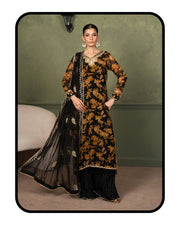 Heavy Faux Georgette Embroidered Suit Set