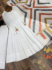 Trending Mal Cotton Embroidered Anarkali Dress