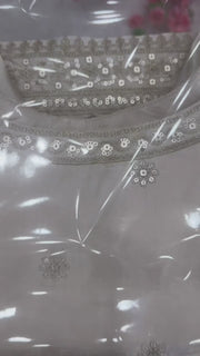 Glass Roman Silk Embroidered 3 Piece Farshi Shalwar Suit